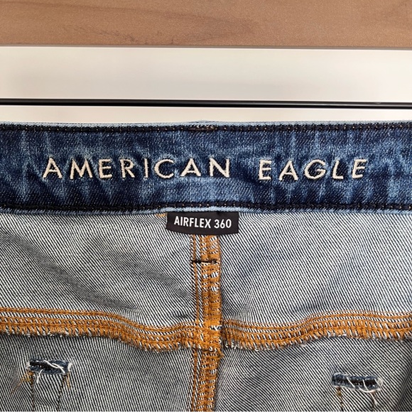 American Eagle Outfitters AirFlex 360 Ripped Skinny Jean Men’s 40x30 - Picture 4 of 10